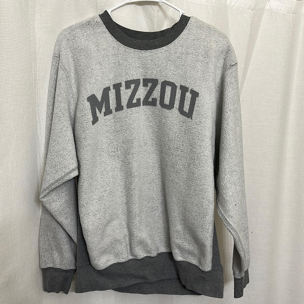 Grey Mizzou Crewneck